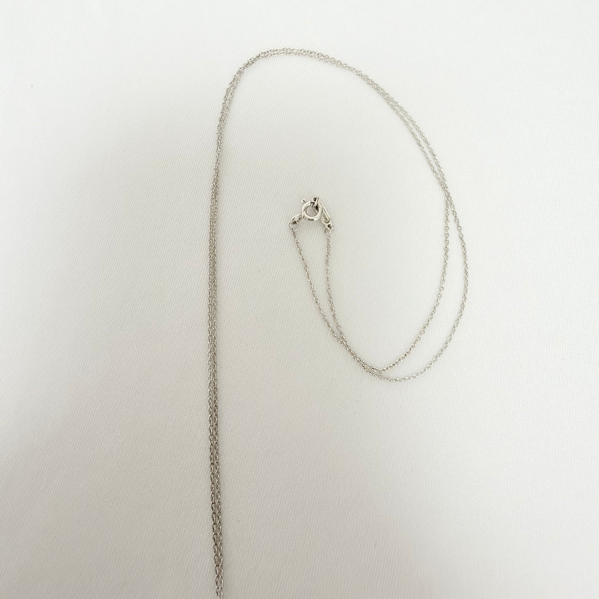 Tiffany & Co. 727 Fifth Avenue Script Medium Heart Sterling Silver 925 Necklace 22.5 Inches