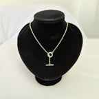 Links Of London Sterling Silver 925 T-bar Necklace 15.5 Inches With Packaging
