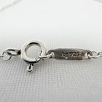Tiffany & Co. Mini Double Silver 925 Heart Pendant Women's Necklace 16 inches