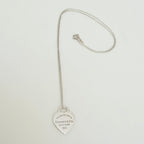 Tiffany & Co. Return to Tiffany Small Heart Women's Necklace 925 Sterling Silver 17.5 Inches
