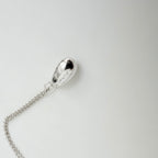 Tiffany & Co. Elsa Peretti 925 Sterling Silver Standard/Medium Teardrop Pendant Necklace With Packaging