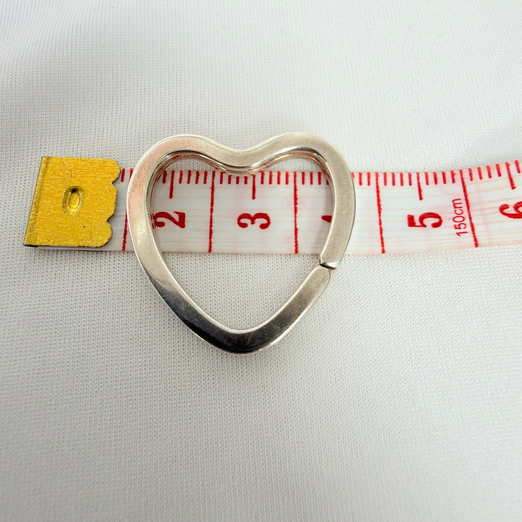 Tiffany&Co. Open Heart Key Ring Sterling Silver 925