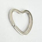 Tiffany&Co. Open Heart Key Ring Sterling Silver 925