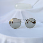 Prada Retro 70’s Style Round Oval Brown Tortoiseshell Sunglasses PR 55TS