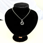 Authentic Gucci Interlocking GG Aged Sterling Silver 925 Necklace With Pouch