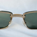 Vintage Y2K Gucci GG 1691/S Polarised UV400 Rectangular Green/Gold Sunglasses With Case
