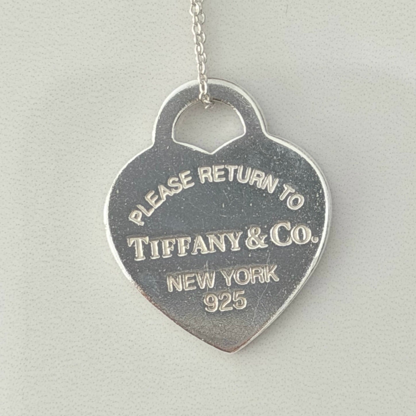 Tiffany & Co. Return to Tiffany Medium Heart Women’s Necklace Silver 925 Sterling 19 inches