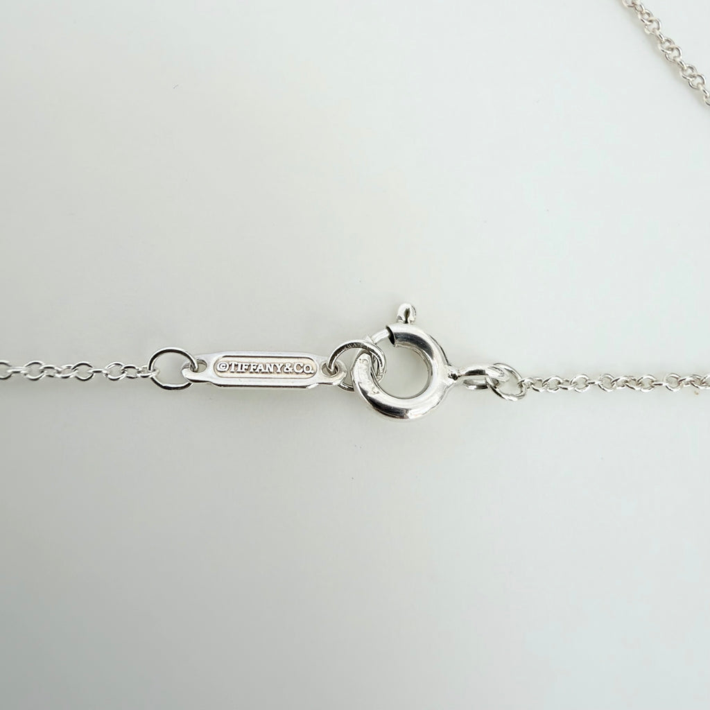 Tiffany&Co. Return to Tiffany  Medium Heart Key Lock Women's Necklace Silver 925 Sterling 19 inches With Packaging