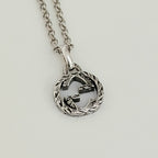 Authentic Gucci Interlocking GG Aged Sterling Silver 925 Necklace With Pouch