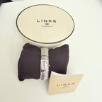 Links Of London Sweetie Watch Silver Pink Diamantés Elasticated Strap Iridescent Watch Face With Packaging 17cm
