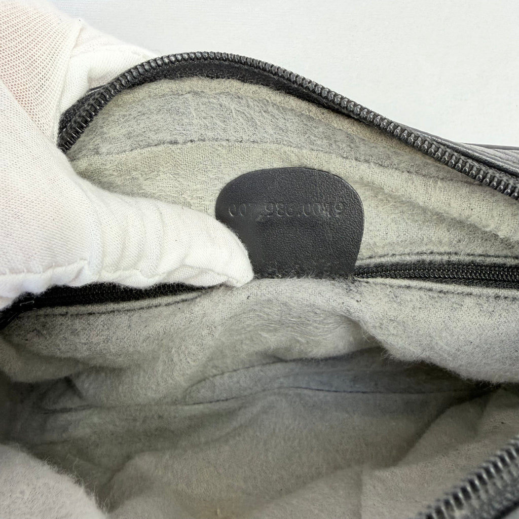 Vintage Gucci Black GG Monogram Canvas/Leather Small Crossbody Handbag
