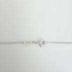 Tiffany & Co. Return to Small Double Blue Heart Women's Necklace 18 Inches Sterling Silver 925