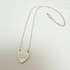 Gucci Heart Trademark Pendant Sterling Silver 925 Women’s Necklace 48cm With Packaging