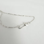 Authentic Gucci Heart Trademark Pendant Sterling Silver 925 Women’s Necklace 48cm