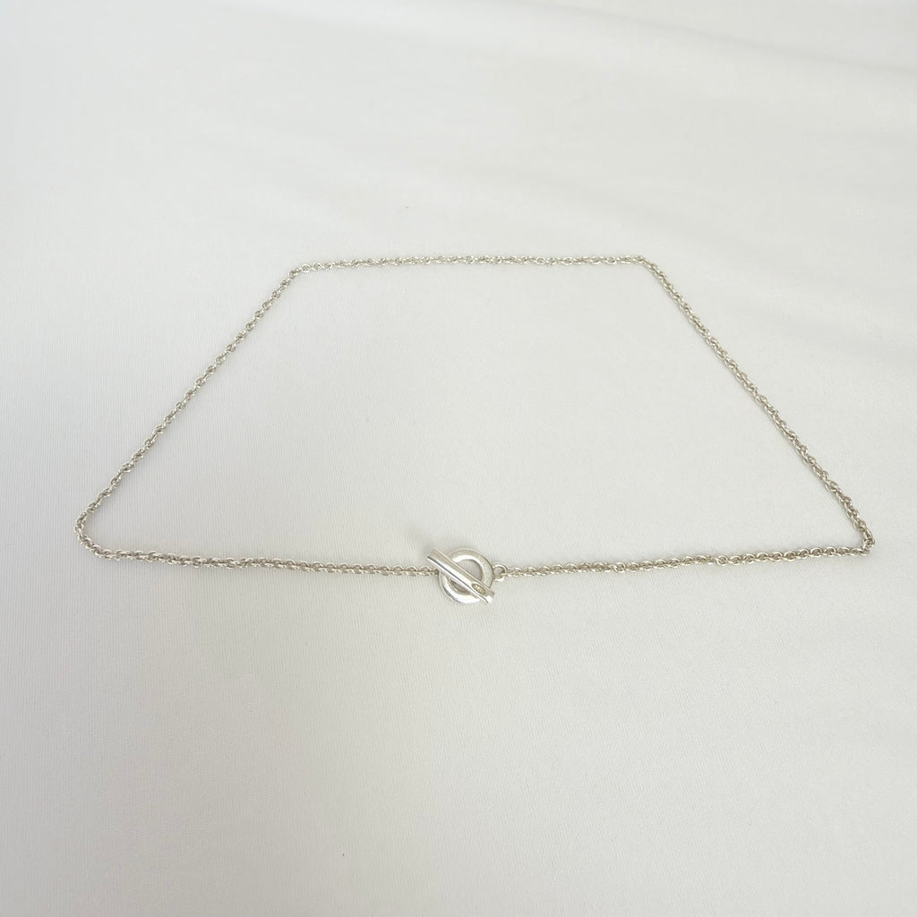 Links Of London Sterling Silver 925 T-bar Necklace 15.5 Inches With Packaging