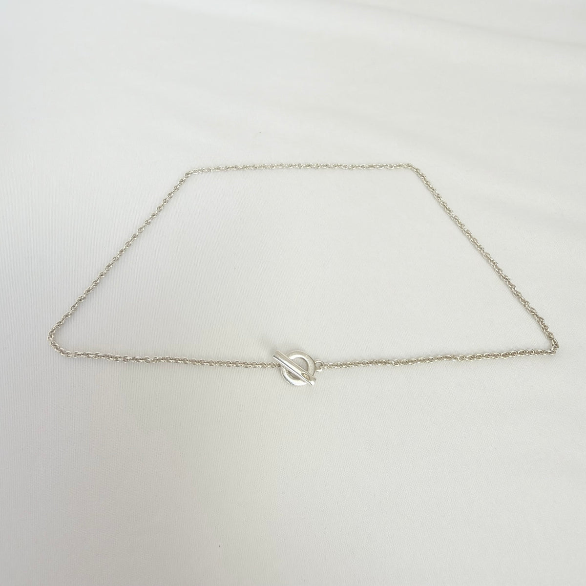 Links Of London Sterling Silver 925 T-bar Necklace 15.5 Inches With Packaging