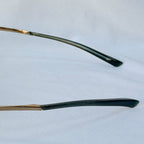 Vintage Y2K Gucci GG 1691/S Polarised UV400 Rectangular Green/Gold Sunglasses With Case
