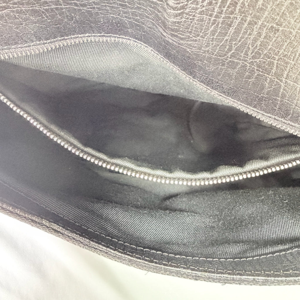 Vintage Gucci Horsebit Black Monogram Canvas Medium Shoulder Handbag Tom Ford Era 2004