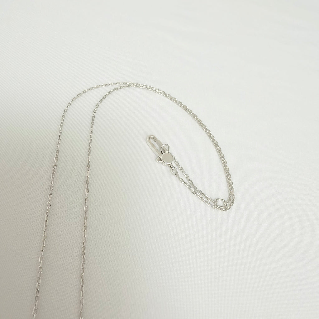Gucci Heart Trademark Pendant Sterling Silver 925 Women’s Necklace 48cm With Packaging