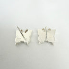 Gucci Butterfly Stud Sterling Silver 925 Women's Earrings With Packaging