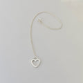 Tiffany & Co. Sentimental Open Heart necklace sterling silver 925 16 inches