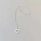 Tiffany & Co. Sentimental Open Heart necklace sterling silver 925 16 inches