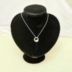 Authentic Tiffany & Co. Elsa Peretti Small Eternal Circle Sterling Silver 925 Necklace With Packaging 16 Inches