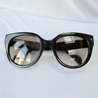 Authentic Prada Round Cat Eye Black Thick Frame Oversized Women’s Sunglasses