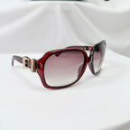 Vintage Gucci GG 3006/S "Queen Bow" Buckle Oversized Butterfly Burgundy sunglasses
