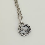 Authentic Gucci Interlocking GG Aged Sterling Silver 925 Necklace With Pouch