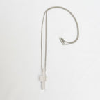 Gucci Vintage Unisex Asymmetric Cross Abstract Pendant Sterling Silver 925 Necklace 18 Inches With Packaging