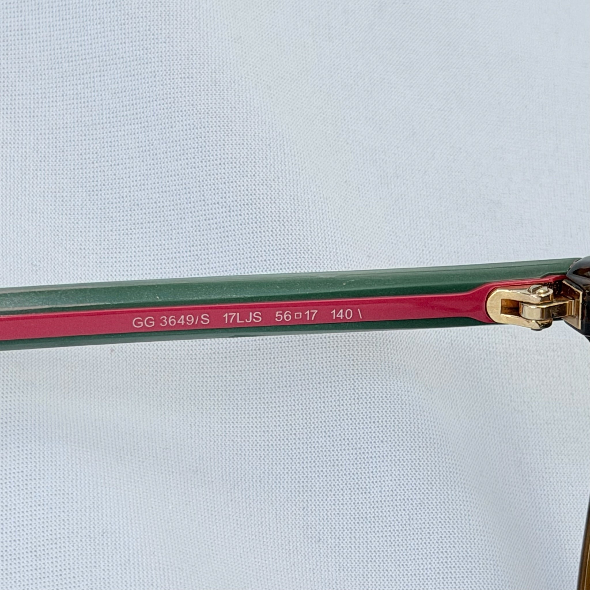 Gucci Cat Eye Black Green Red GG 3649/S 56mm Women’s sunglasses