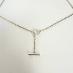 Links Of London Sterling Silver 925 T-bar Necklace 15.5 Inches With Packaging