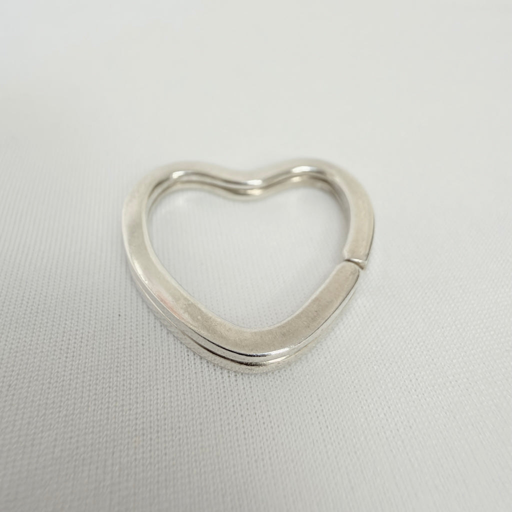 Tiffany&Co. Open Heart Key Ring Sterling Silver 925