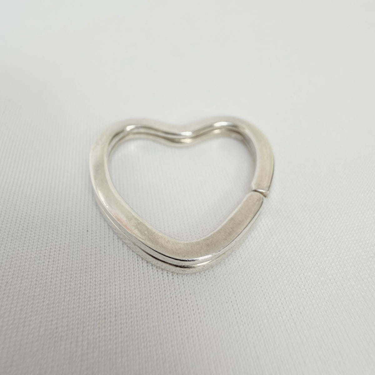 Tiffany&Co. Open Heart Key Ring Sterling Silver 925