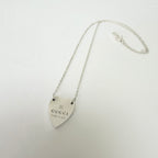 Gucci Heart Trademark Pendant Sterling Silver 925 Women’s Necklace 48cm With Packaging