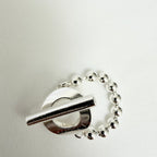 Gucci Vintage Hoop Boule Sterling Silver 925 Women’s Ring Size 16, UK P, EU 56