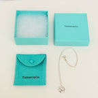 Authentic Tiffany & Co. Elsa Peretti Small Eternal Circle Sterling Silver 925 Necklace With Packaging 16 Inches