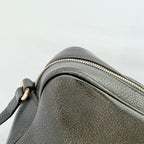 Gucci Black Grained Leather Soho Disco Small Women’s Crossbody Shoulder Handbag. Repaired