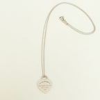 Authentic Tiffany & Co. Return to Tiffany Small Heart Women's Necklace 925 Sterling Silver 16.5 inches