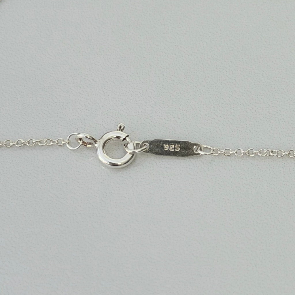 Tiffany & Co. Sentimental Open Heart necklace sterling silver 925 16 inches