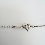 Tiffany & Co. Return to Mini Double Pink Heart Women's Necklace 17 Inches Sterling Silver 925
