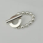 Authentic Gucci Vintage Hoop Boule Sterling Silver 925 Women’s Ring Size 16, UK P, EU 56