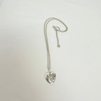 Gucci Blind for Love Heart Pendant 925 Sterling Silver Women's Necklace 18-20 inches With Packaging