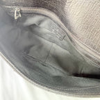 Vintage Gucci Horsebit Black Monogram Canvas Medium Shoulder Handbag Tom Ford Era 2004
