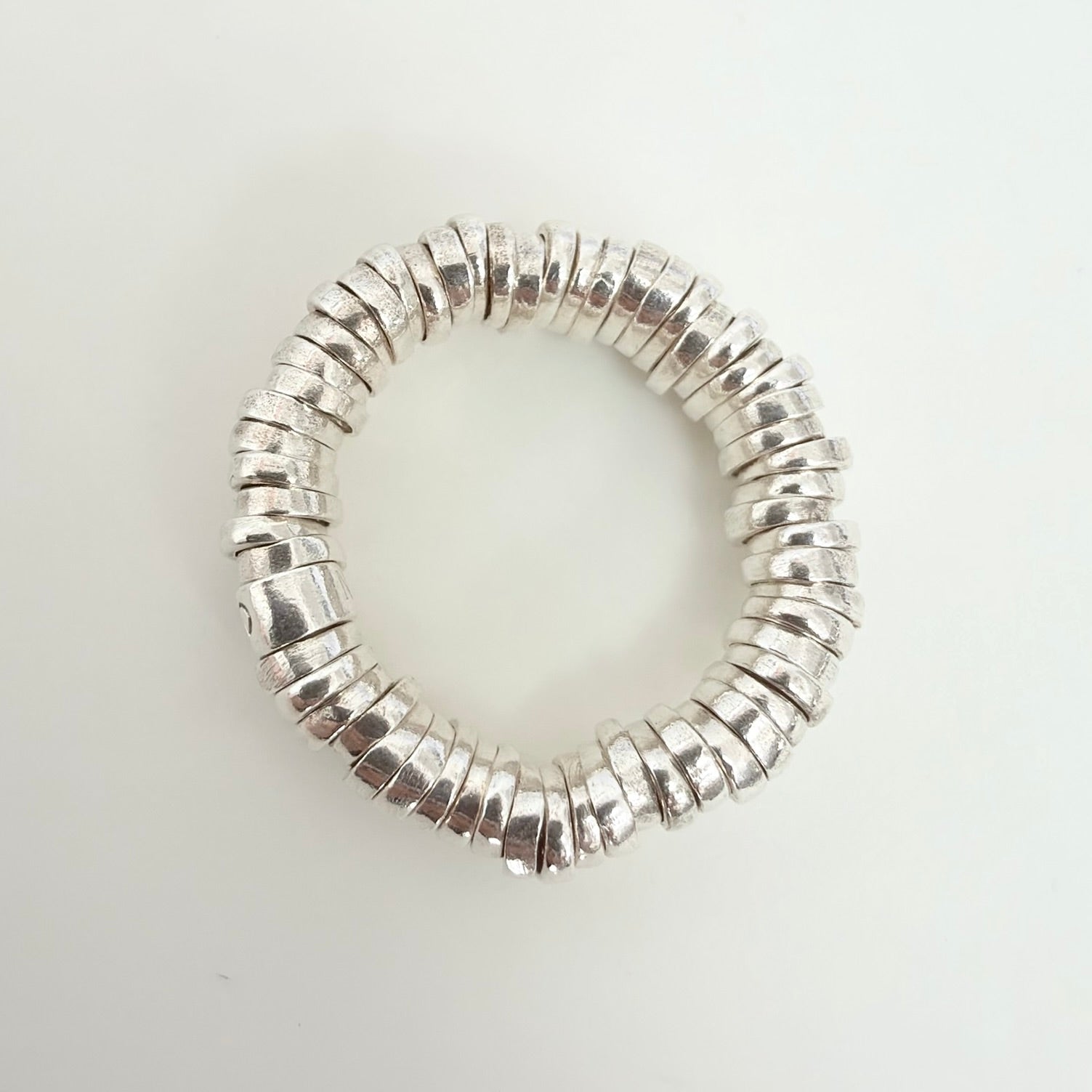 Links Of London Sweetie Rings Sterling Silver 925 Elasticated Adjustable Size N, 54mm