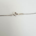 Tiffany & Co. Return to Mini Double Pink Heart Women's Necklace 17 Inches Sterling Silver 925