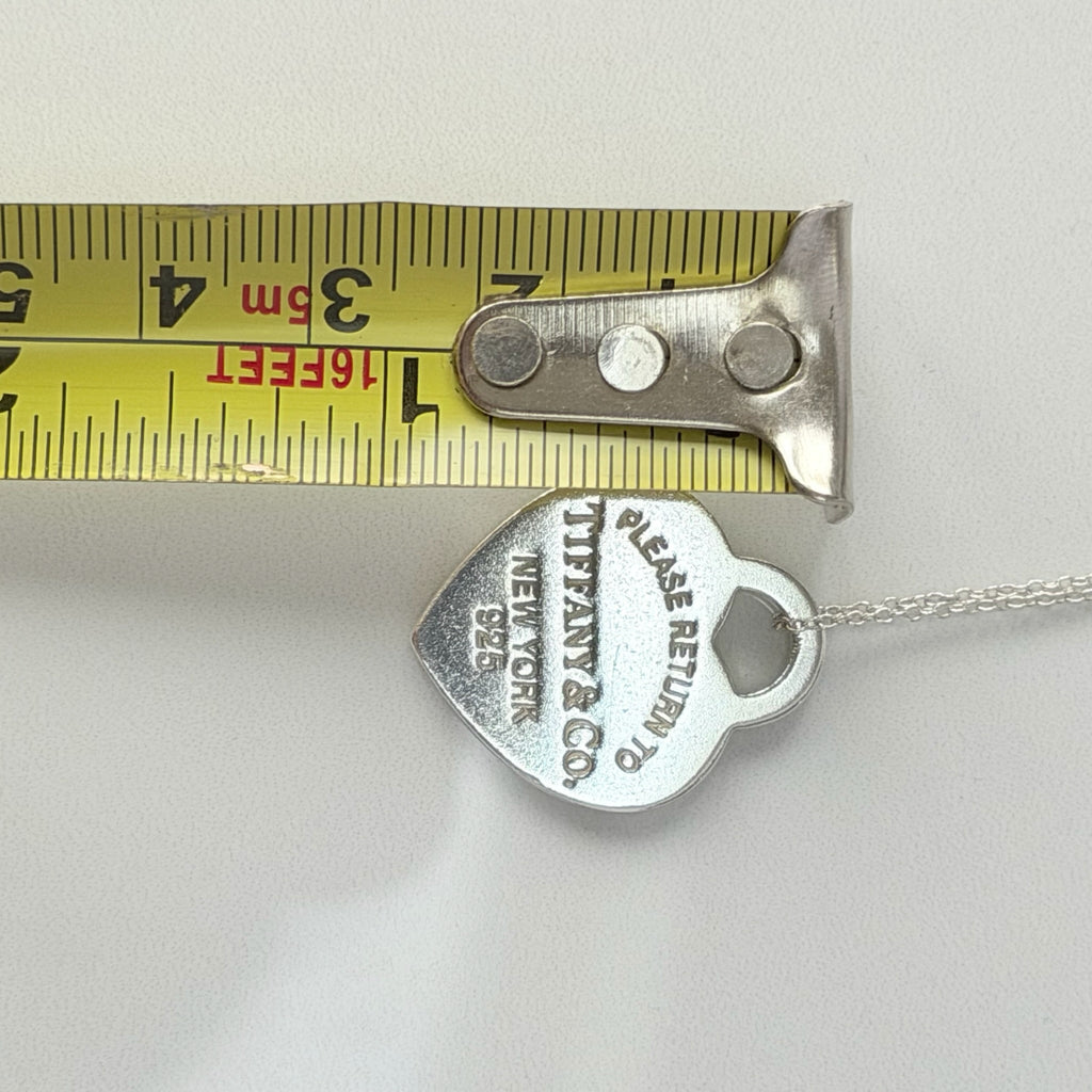 Tiffany & Co. Return to Tiffany Medium Heart Women’s Necklace Silver 925 Sterling 19 inches