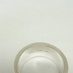 Gucci Sterling Silver 925 Wide 12mm Band Trademarked Ring Size 13, UK M/N, EU 53