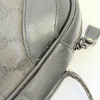 Vintage Gucci Black GG Monogram Canvas/Leather Small Crossbody Handbag